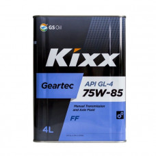 Трансмиссионное масло KIXX Geartec FF 75W-85 KIXX GEAR OIL HDD 75W-85 GL-4 4л