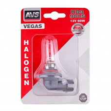 лампа галог. НB3/ 9005 12V 65W AVS Vegas 3200К (теплый белый )