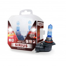 лампа галог. HB4/ 9006 12V 55W AVS SIRIUS/NIGHT WAY 3700К (к=2шт) гарантия 1 год