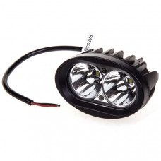 противотуманки светодиод. OFF ROAD 95*60мм овальная 12V/24V 20W 6000К 2 диод.дальн.свет S07201050