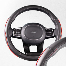 оплетка М Skyway Combo-7 черно/красная экокожа S01102300