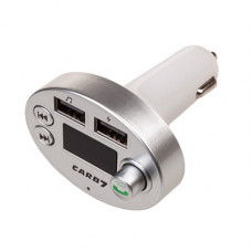 Модулятор FM KL-6007 Bluetooth, Громкая связь, MicroSD, USB Серебро KL6007B1