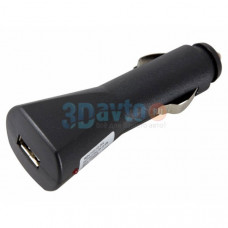 зарядное устройство телефона 12V выход 2*USB 1A Rexant черный 16-0236