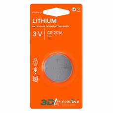 батарейка REXANT CR2016 3V 80mAh литиевая