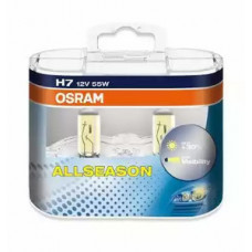 лампа H7 12V 55W PX26d ALLSEASON +30% больше света, 3000К ( к-2шт) Osram 64210ALL-HCB