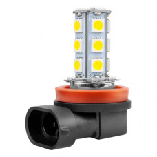 лампа диод H11 PGJ19-2 12V 1,2W 18SMD SKYWAY Белая S08201006
