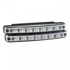 ходовые огни SKYWAY 12V 8 диодов Safety (~155*40*15мм) 2шт S01501021