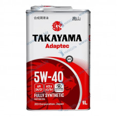 Масло моторное TAKAYAMA SAE 5W-40, API SN/CF 1л синт. метал. 605586