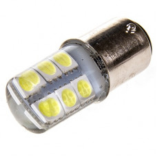 лампа диод T25(P21/5W) 12V 12 SMD диодов с цоколем 2-x конт Белая (5050)