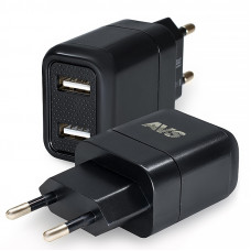 сетевое зарядное устройство USB 2.0 2 порта 2.4A AVS UT724