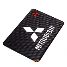 Коврик панели противоскользящий Mitsubishi 185*115*2мм HX-01 SW плоский с эмблемой