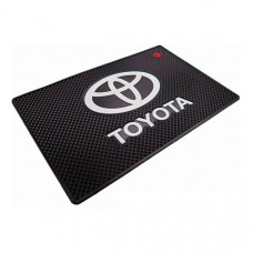 Коврик панели противоскользящий Toyota 185*115*2мм HX-01 SW плоский с эмблемой