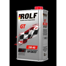 Масло ROLF GT 5W40 A3/B4 SN/CF (1л) cинтетика жесть 322234