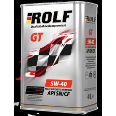 Масло ROLF GT 5W40 A3/B4 SN/CF (4л) cинтетика жесть 322229