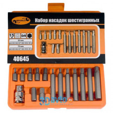 набор вставок 15 предм. АвтоДело 1/2 шестигранник