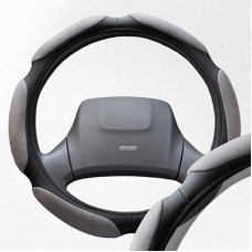 Оплетка SKYWAY Sponge air 6 подушечек L Черно-cерая замша S01101069