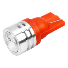 лампа диод W5W (T10, 194) W2.1x9.5d 12V 1SMD 1-конт 0,5W 100Лм радиатор 6000К Красная S08201087