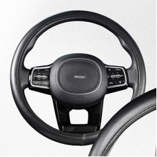 Оплетка кожа M Черная SKYWAY S01102050 гладкая