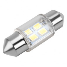 лампа диод C5W (C11, FE T10) SV8.5-8 12V 6SMD 1-конт 2W 110Лм 31мм 6000К белый S08201744