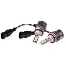 лампа-LED H11(C6) 12/24V 26W 6000K 4000Lm 1-конт (к=2шт) радиатор+вентилятор охл. S08701005