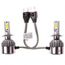 лампа-LED H7 12V 30W 3000LM KS (кт=2 шт) радиатор+вентилятор ближний свет KS-C6(12)-H7