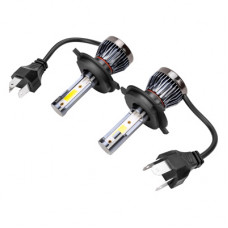 лампа-LED H4 P43t 12V 13W 1500Лм КВАНТ mini 6000К Белая S08701010 (к=2шт)