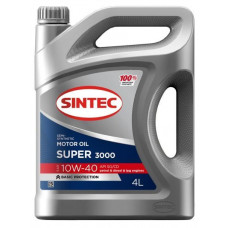 Масло моторное Sintec Супер 3000, SAE 10w40,п/синт, 4л 600240