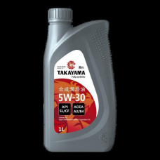 Масло моторное TAKAYAMA 5W-30 API SL/CF ACEA A3/B4 синт.1л пластик 605529