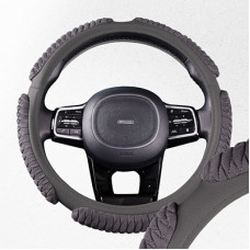 Оплетка замша 5 подуш. M серая SKYWAY рельефная ECO S01101028