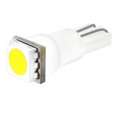 лампа диод T5(W1,2W) 12V 1smd без цоколя 1-конт. белая S08201213