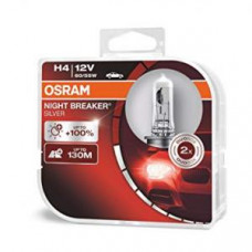 лампа H4 12V 60/55W P43t NIGHT BREAKER SILVER +100% 64193NBS-HCB ( к=2шт) OSRAM