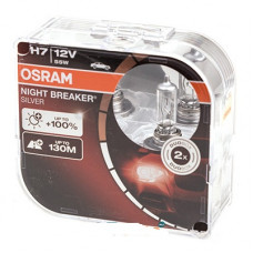 лампа H7 12V 55W PX26d NIGHT BREAKER SILVER +100% ( к=2шт) OSRAM 64210NBS-HCB